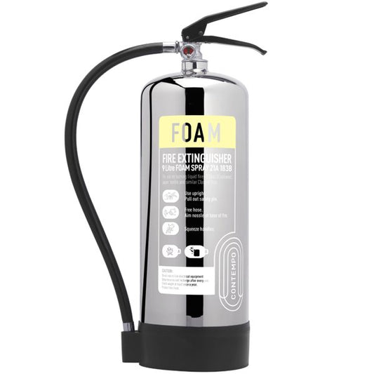 Chrome 9 Litre Foam Fire Extinguisher