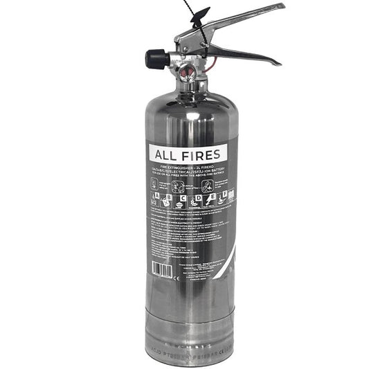 Firexo 2 Litre All Fires Extinguisher – Stainless Steel