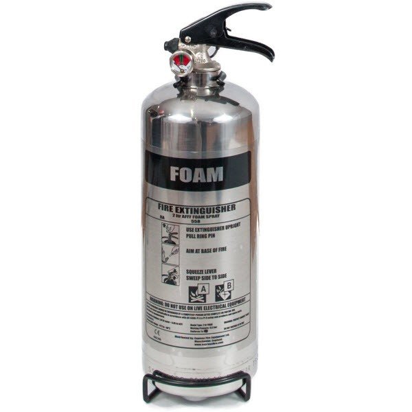 2 Litre Foam Chrome Extinguisher